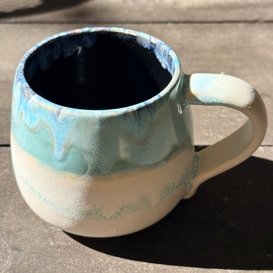 Handmade 16oz Stoneware Mug - Norse Blue