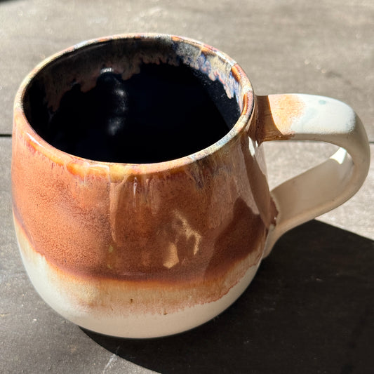 Handmade 16oz Stoneware Mug - Speckled Plum