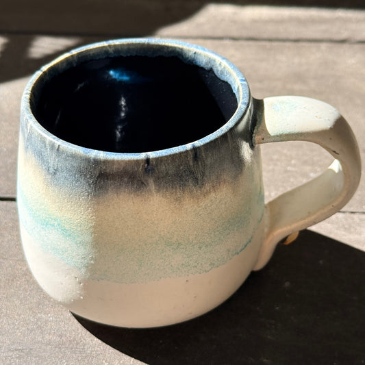 Handmade 16oz Stoneware Mug - Norse Blue