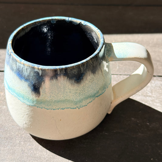 Handmade 16oz Stoneware Mug - Norse Blue