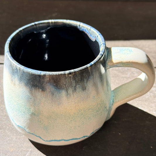 Handmade 16oz Stoneware Mug - Norse Blue