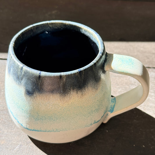 Handmade 16oz Stoneware Mug - Norse Blue