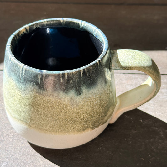 Handmade 16oz Stoneware Mug - Tropical Teal