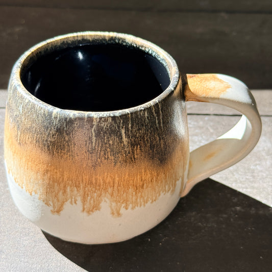 Handmade 16oz Stoneware Mug - Blue Root
