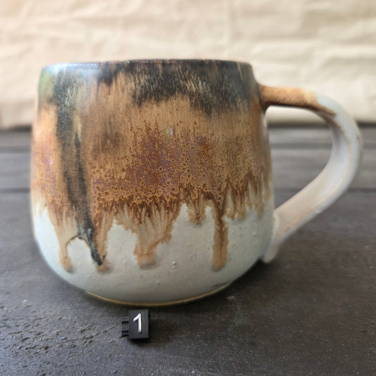 Handmade 16oz Stoneware Mug #1 | Northern Michigan Pottery | Perfectly Imperfect Pottery Coffee Cup | Made with Love by Got Mug Pottery