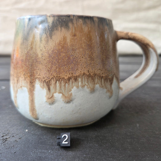 Handmade 16oz Stoneware Mug #2 | Northern Michigan Pottery | Perfectly Imperfect Pottery Coffee Cup | Made with Love by Got Mug Pottery