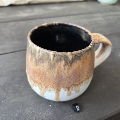 Handmade 16oz Stoneware Mug #2 | Northern Michigan Pottery | Perfectly Imperfect Pottery Coffee Cup | Made with Love by Got Mug Pottery