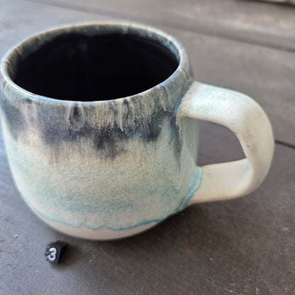 Handmade 16oz Stoneware Mug #3 | Northern Michigan Pottery | Perfectly Imperfect Pottery Coffee Cup | Made with Love by Got Mug Pottery