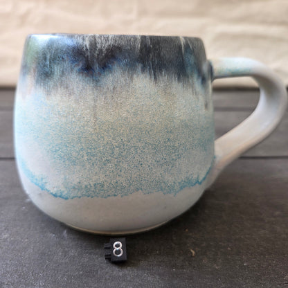 Handmade 16oz Stoneware Mug #8 | Northern Michigan Pottery | Perfectly Imperfect Pottery Coffee Cup | Made with Love by Got Mug Pottery