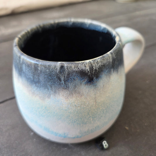 Handmade 16oz Stoneware Mug #8 | Northern Michigan Pottery | Perfectly Imperfect Pottery Coffee Cup | Made with Love by Got Mug Pottery