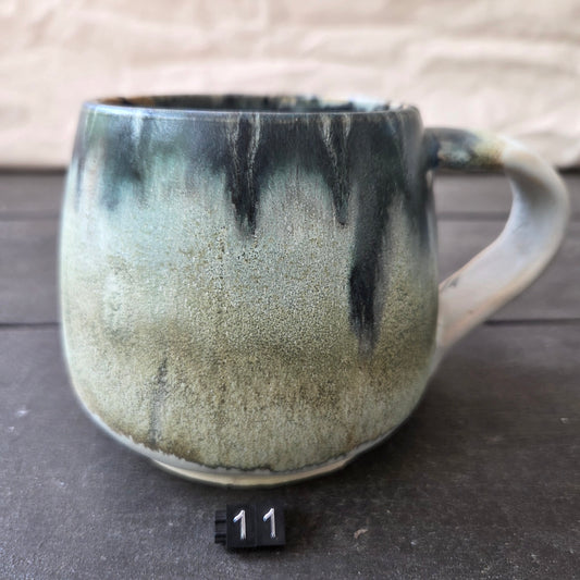 Handmade 16oz Stoneware Mug #11 | Northern Michigan Pottery | Perfectly Imperfect Pottery Coffee Cup | Made with Love by Got Mug Pottery