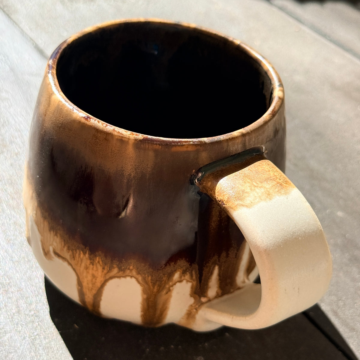 Handmade 16oz Stoneware Mug - Root Beer