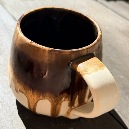 Handmade 16oz Stoneware Mug - Root Beer