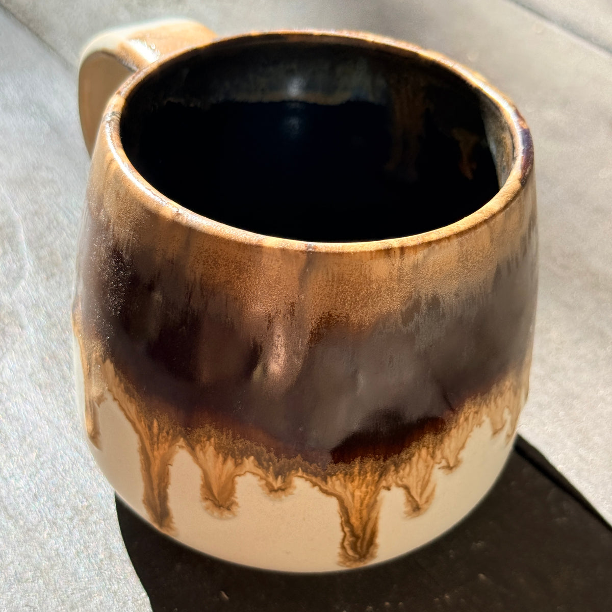 Handmade 16oz Stoneware Mug - Root Beer