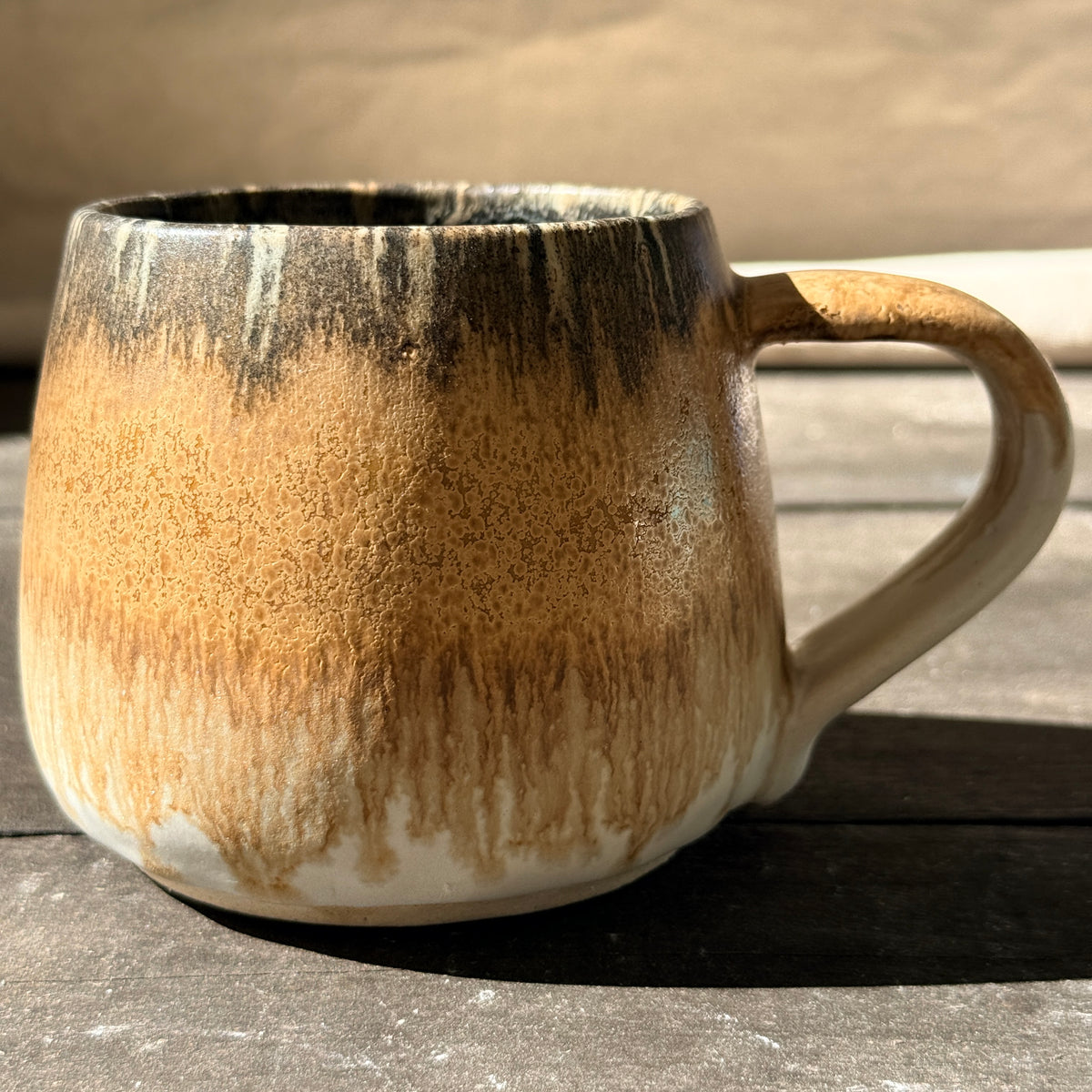 Handmade 16oz Stoneware Mug - Root Beer