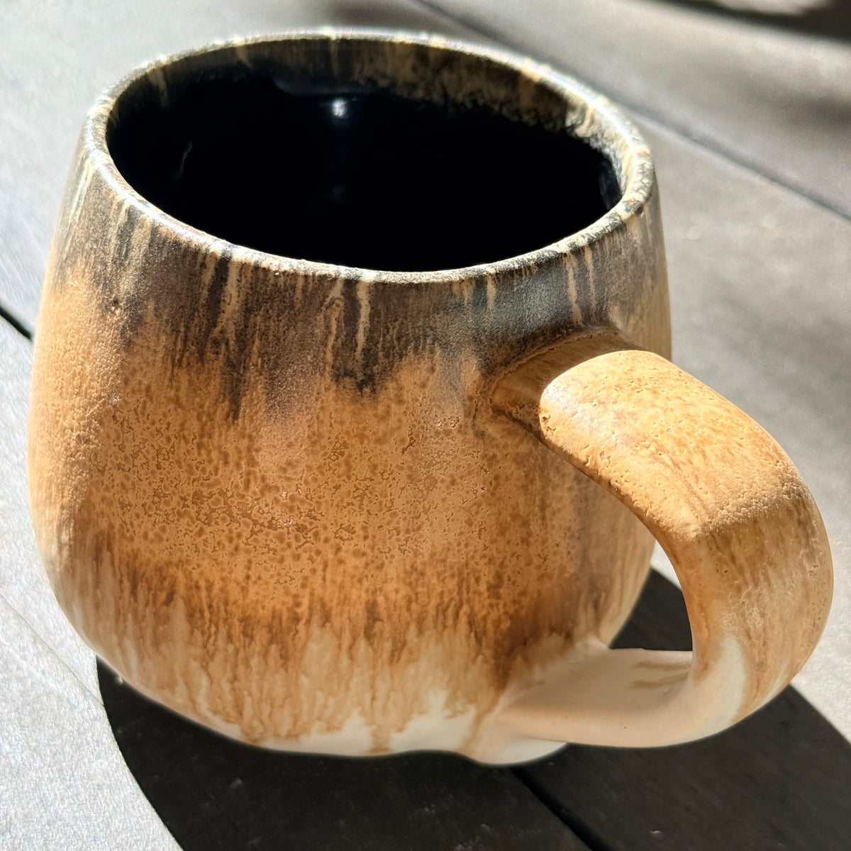 Handmade 16oz Stoneware Mug - Root Beer