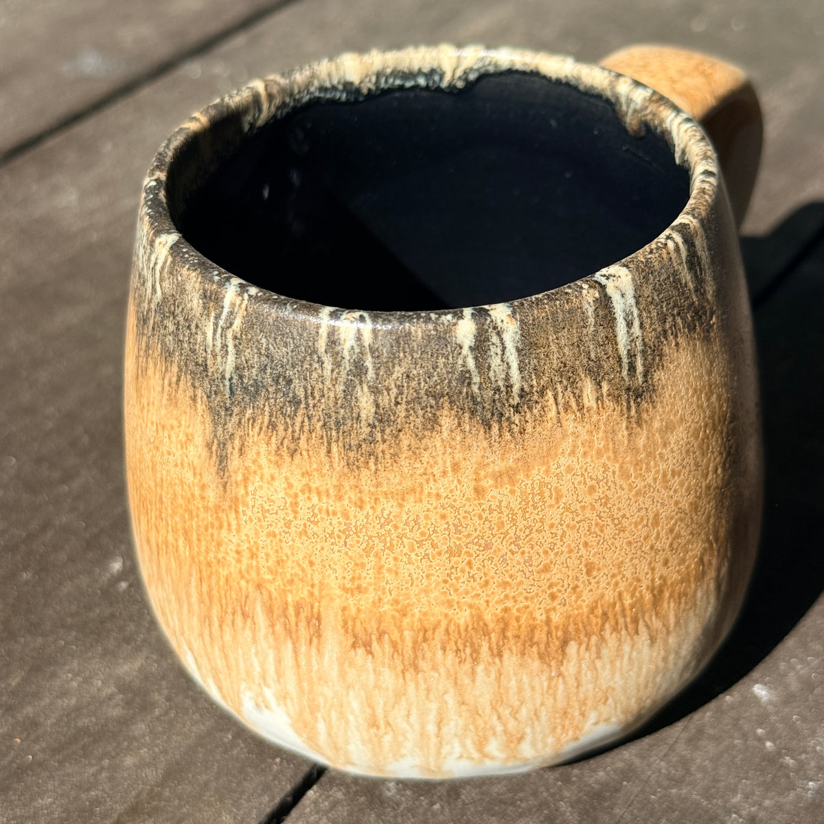 Handmade 16oz Stoneware Mug - Root Beer