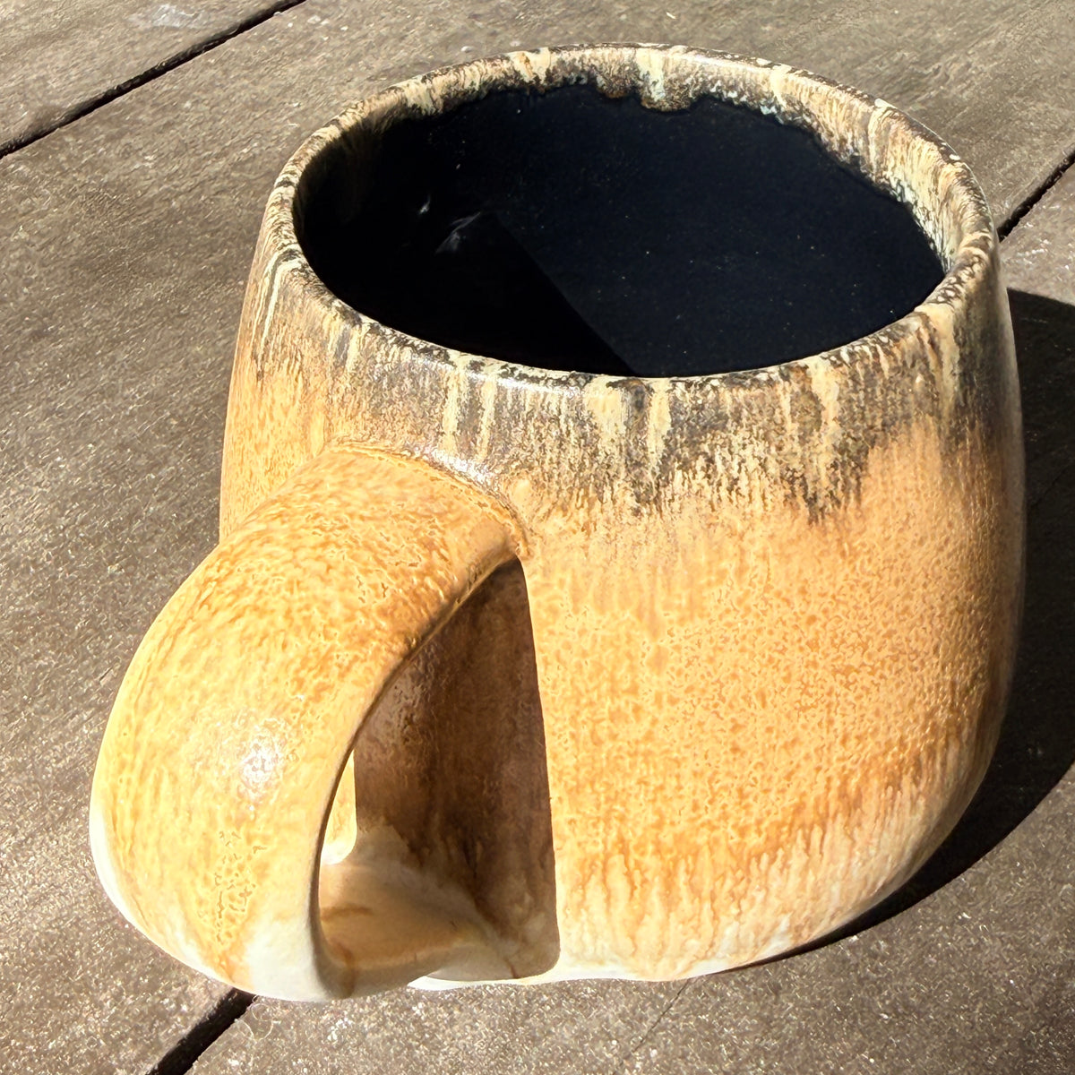 Handmade 16oz Stoneware Mug - Root Beer