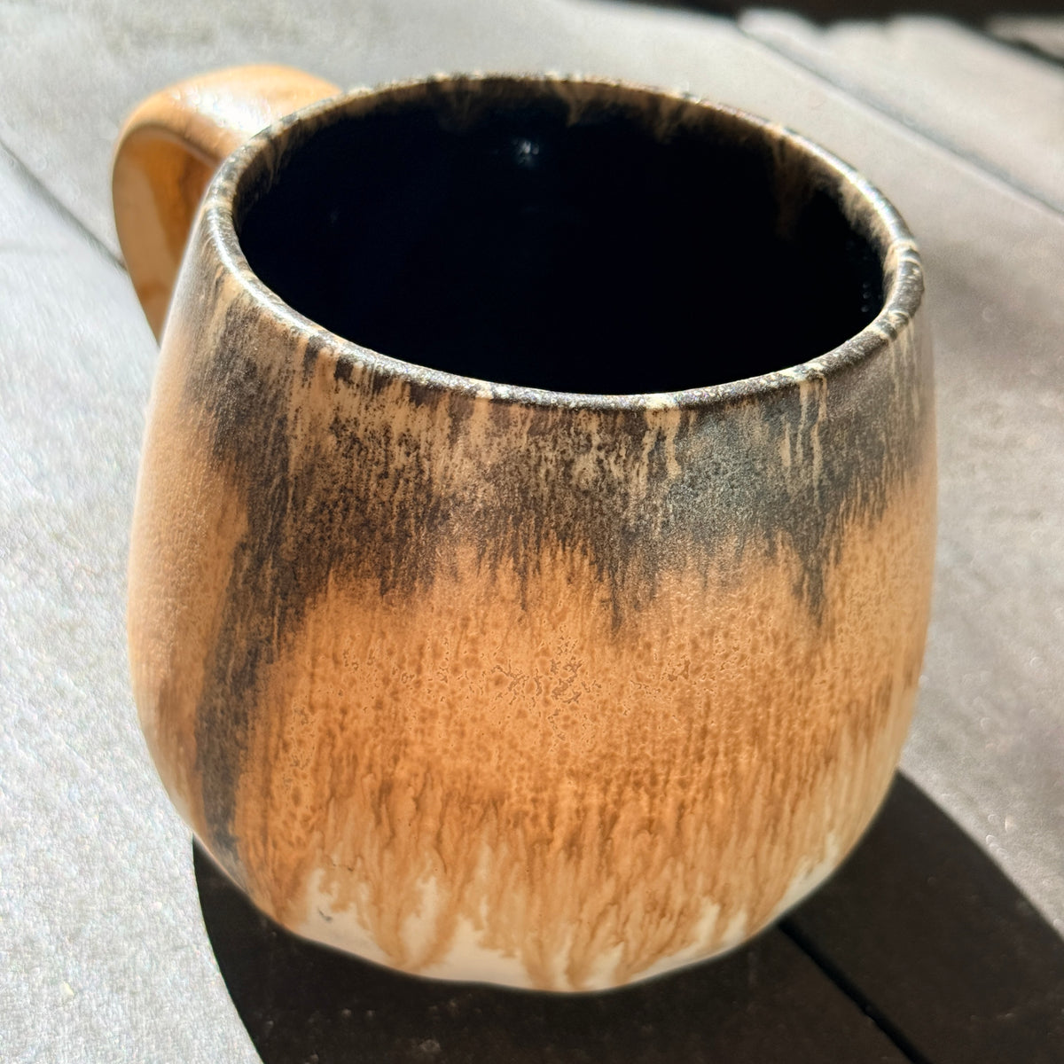 Handmade 16oz Stoneware Mug - Root Beer