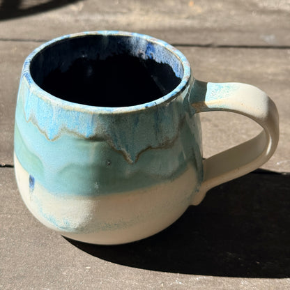 Handmade 16oz Stoneware Mug - Norse Blue