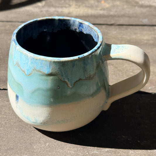 Handmade 16oz Stoneware Mug - Norse Blue