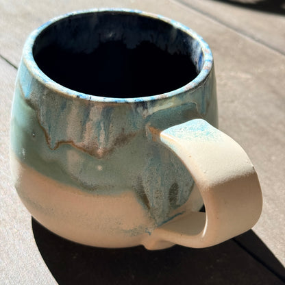 Handmade 16oz Stoneware Mug - Norse Blue