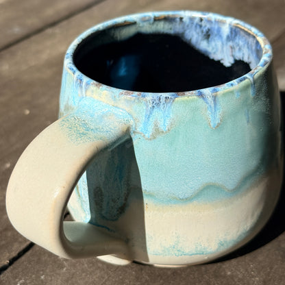 Handmade 16oz Stoneware Mug - Norse Blue