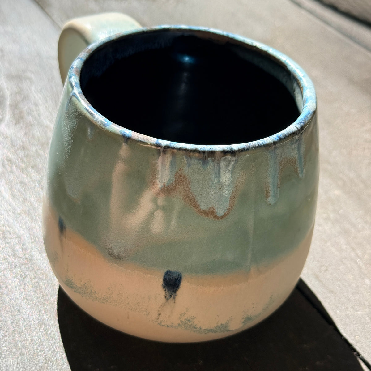 Handmade 16oz Stoneware Mug - Norse Blue