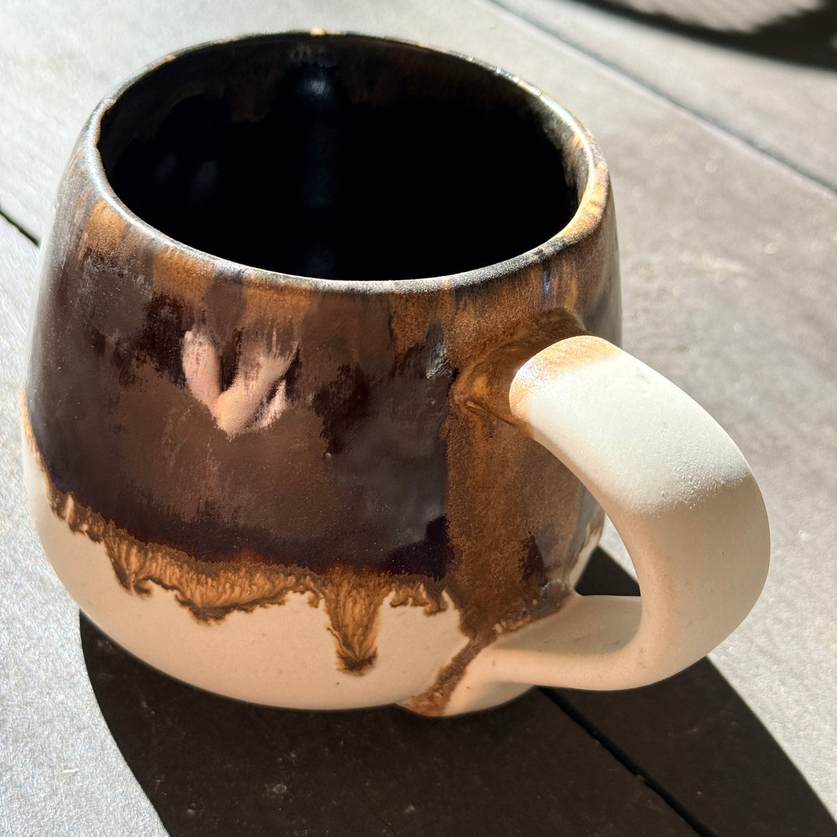 Handmade 16oz Stoneware Mug - Root Beer