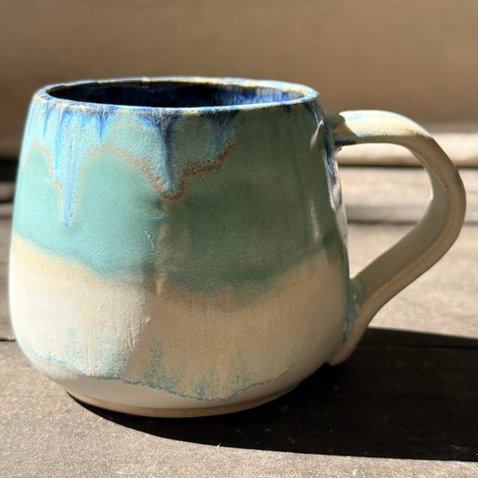 Handmade 16oz Stoneware Mug - Norse Blue