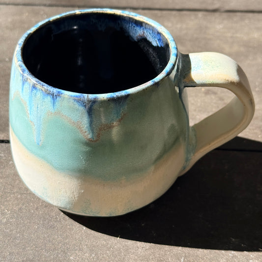 Handmade 16oz Stoneware Mug - Norse Blue