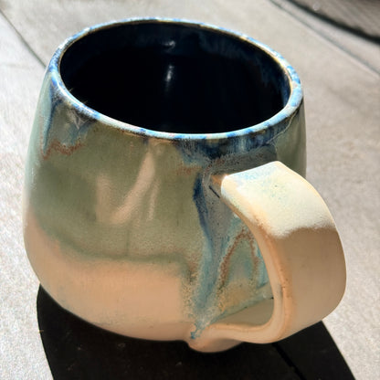 Handmade 16oz Stoneware Mug - Norse Blue