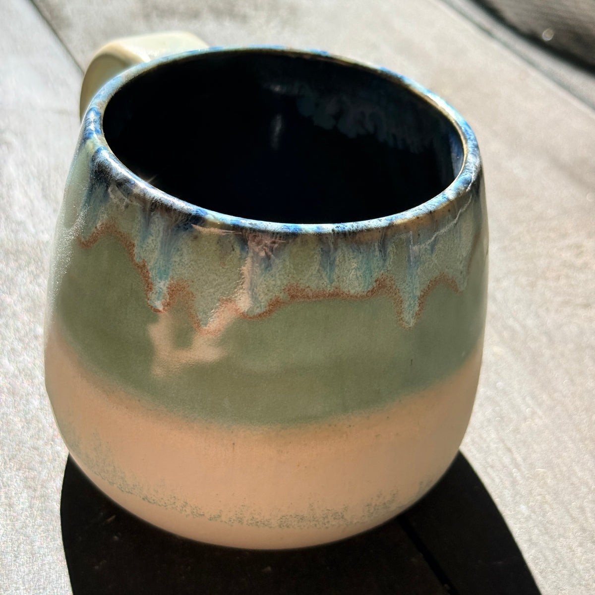 Handmade 16oz Stoneware Mug - Norse Blue