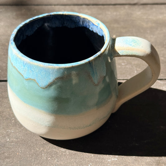 Handmade 16oz Stoneware Mug - Norse Blue