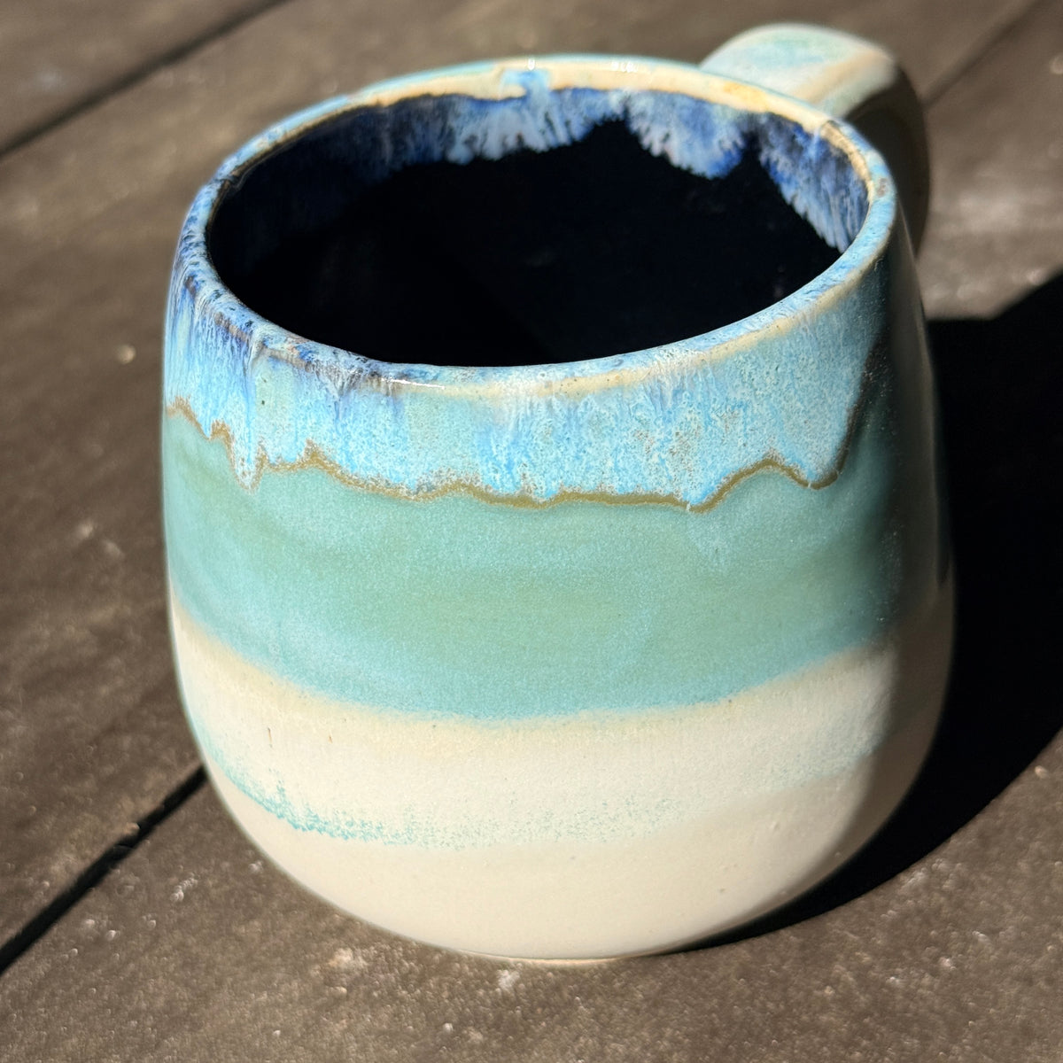 Handmade 16oz Stoneware Mug - Norse Blue