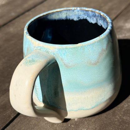 Handmade 16oz Stoneware Mug - Norse Blue