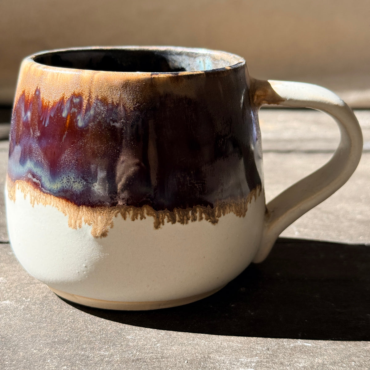 Handmade 16oz Stoneware Mug - Root Beer