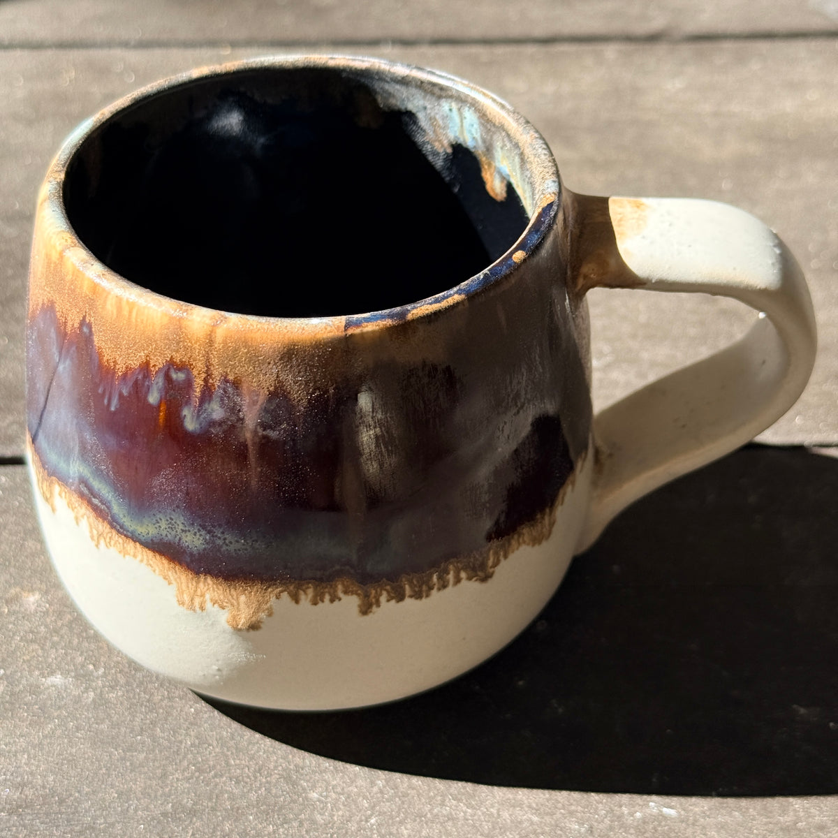 Handmade 16oz Stoneware Mug - Root Beer