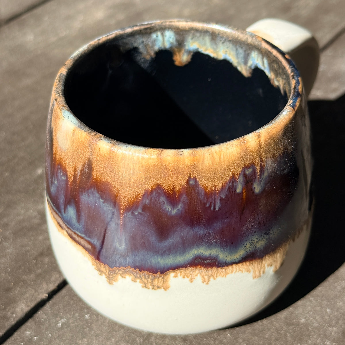 Handmade 16oz Stoneware Mug - Root Beer