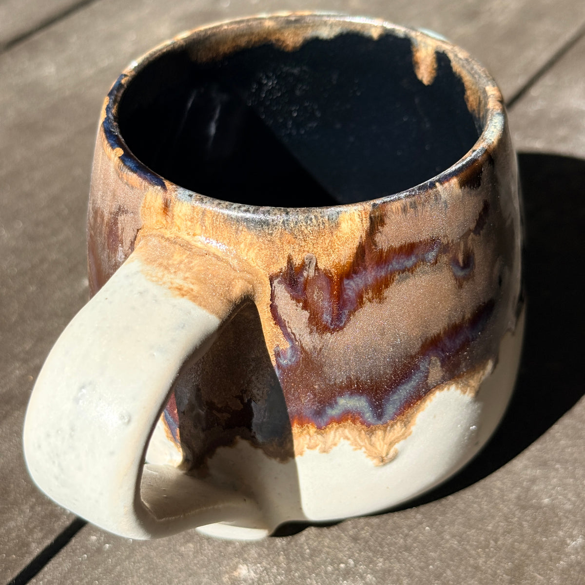 Handmade 16oz Stoneware Mug - Root Beer