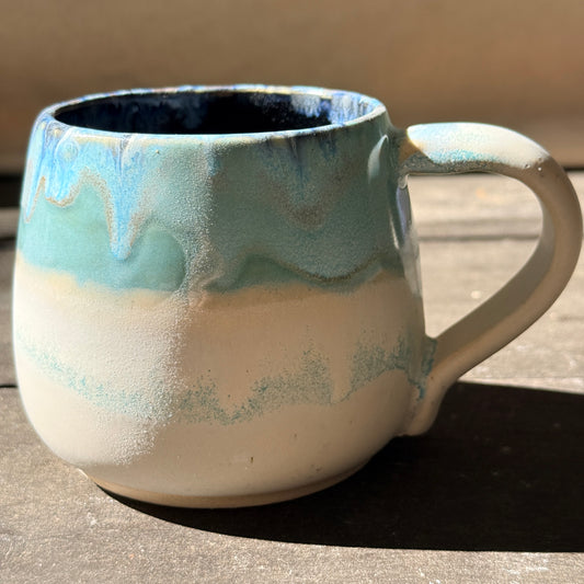 Handmade 16oz Stoneware Mug - Norse Blue