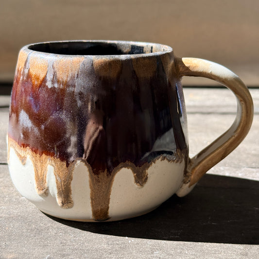 Handmade 16oz Stoneware Mug - Root Beer