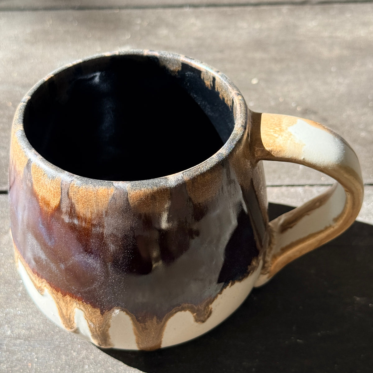 Handmade 16oz Stoneware Mug - Root Beer