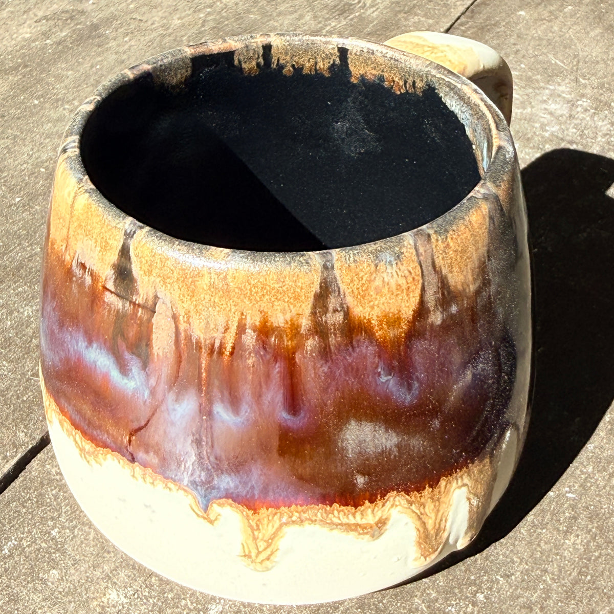 Handmade 16oz Stoneware Mug - Root Beer