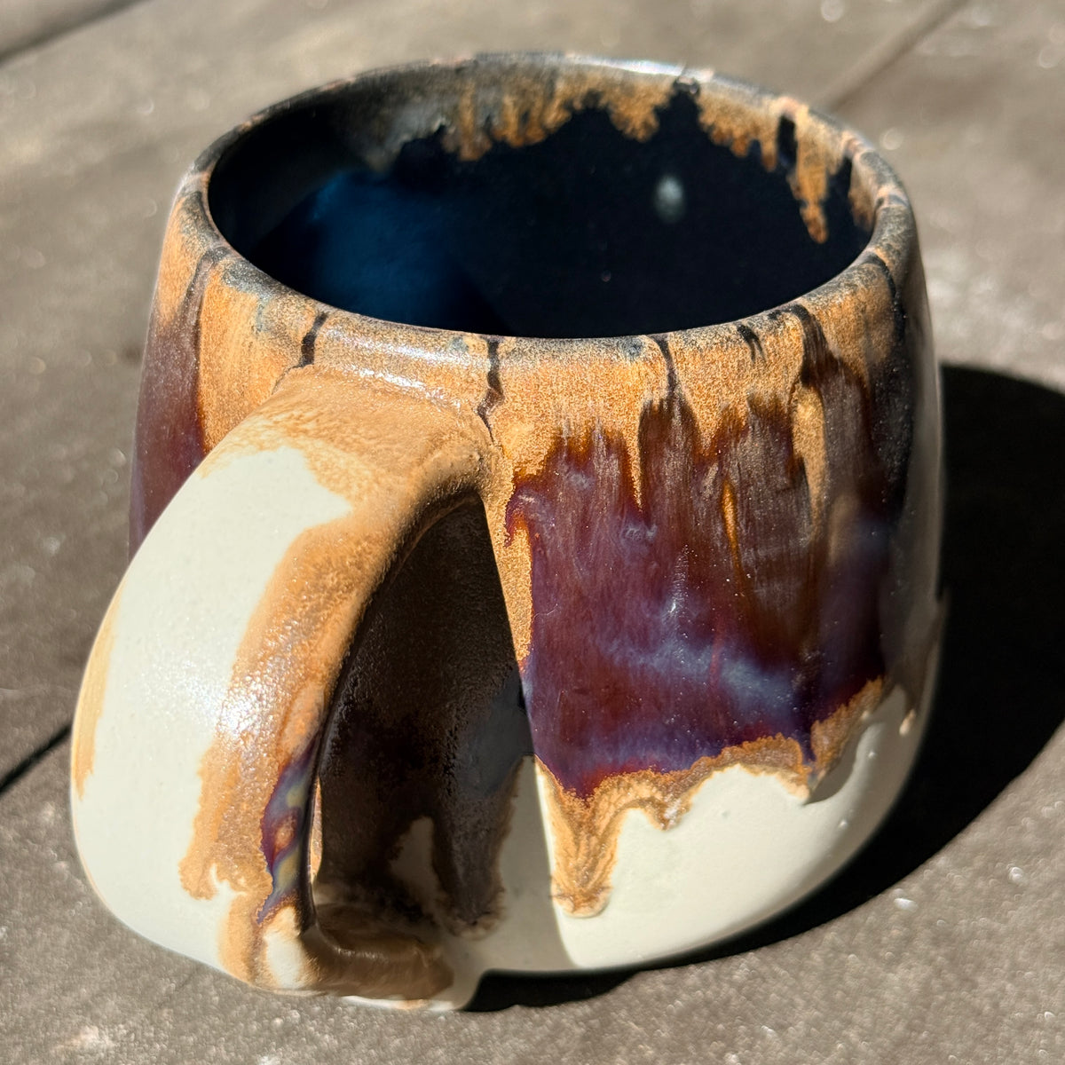 Handmade 16oz Stoneware Mug - Root Beer