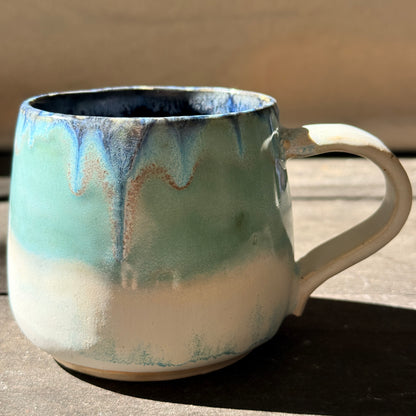 Handmade 16oz Stoneware Mug - Norse Blue