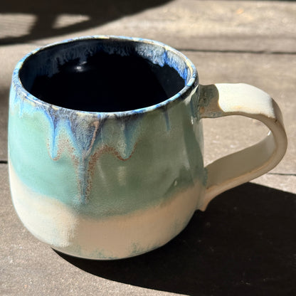 Handmade 16oz Stoneware Mug - Norse Blue