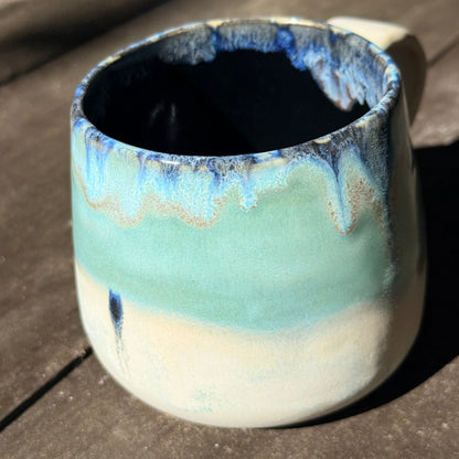 Handmade 16oz Stoneware Mug - Norse Blue