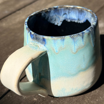 Handmade 16oz Stoneware Mug - Norse Blue