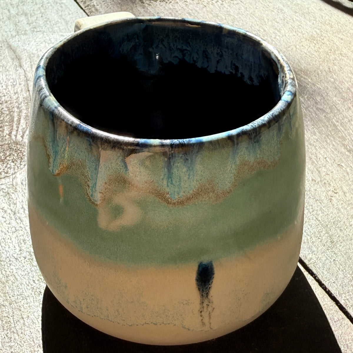 Handmade 16oz Stoneware Mug - Norse Blue